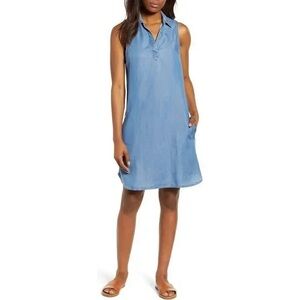 Beach lunch lounge collection Sleeveless Denim Dress